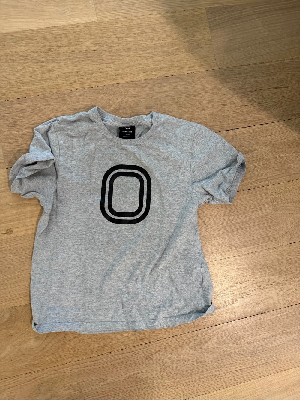Kids Overtime  Short-Sleeve Grey Tee